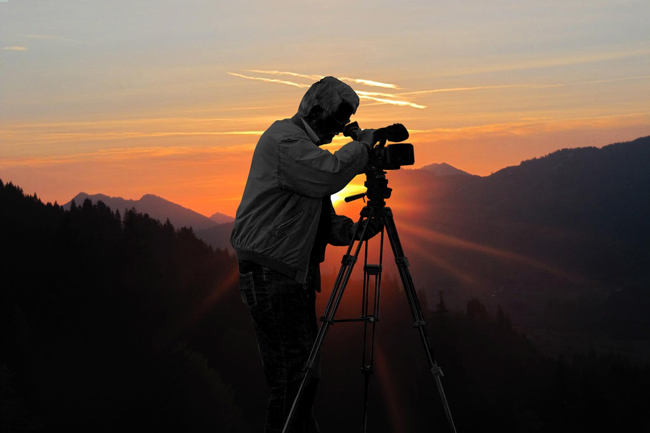 back light sunset cinematographer free photo