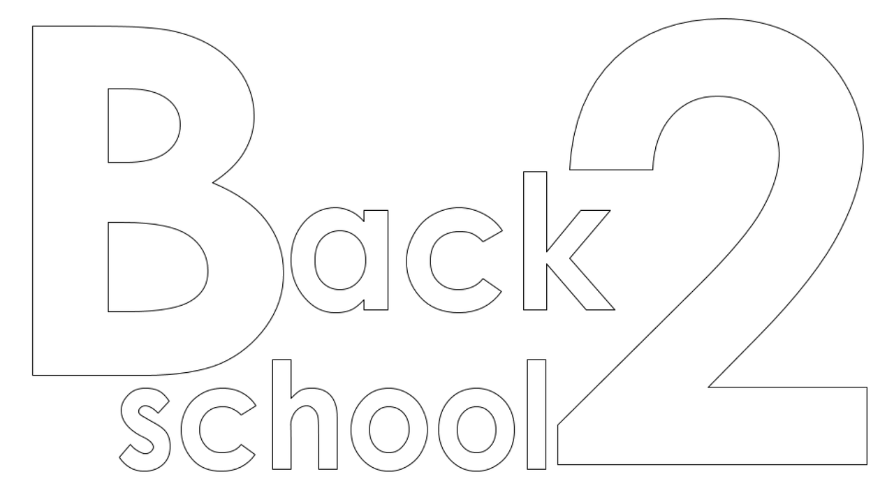 back2school logo words free photo