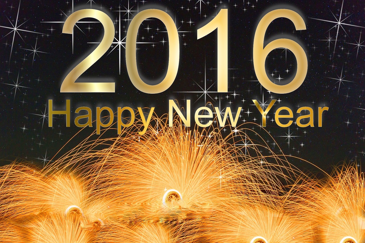 background 2016 new year's day free photo