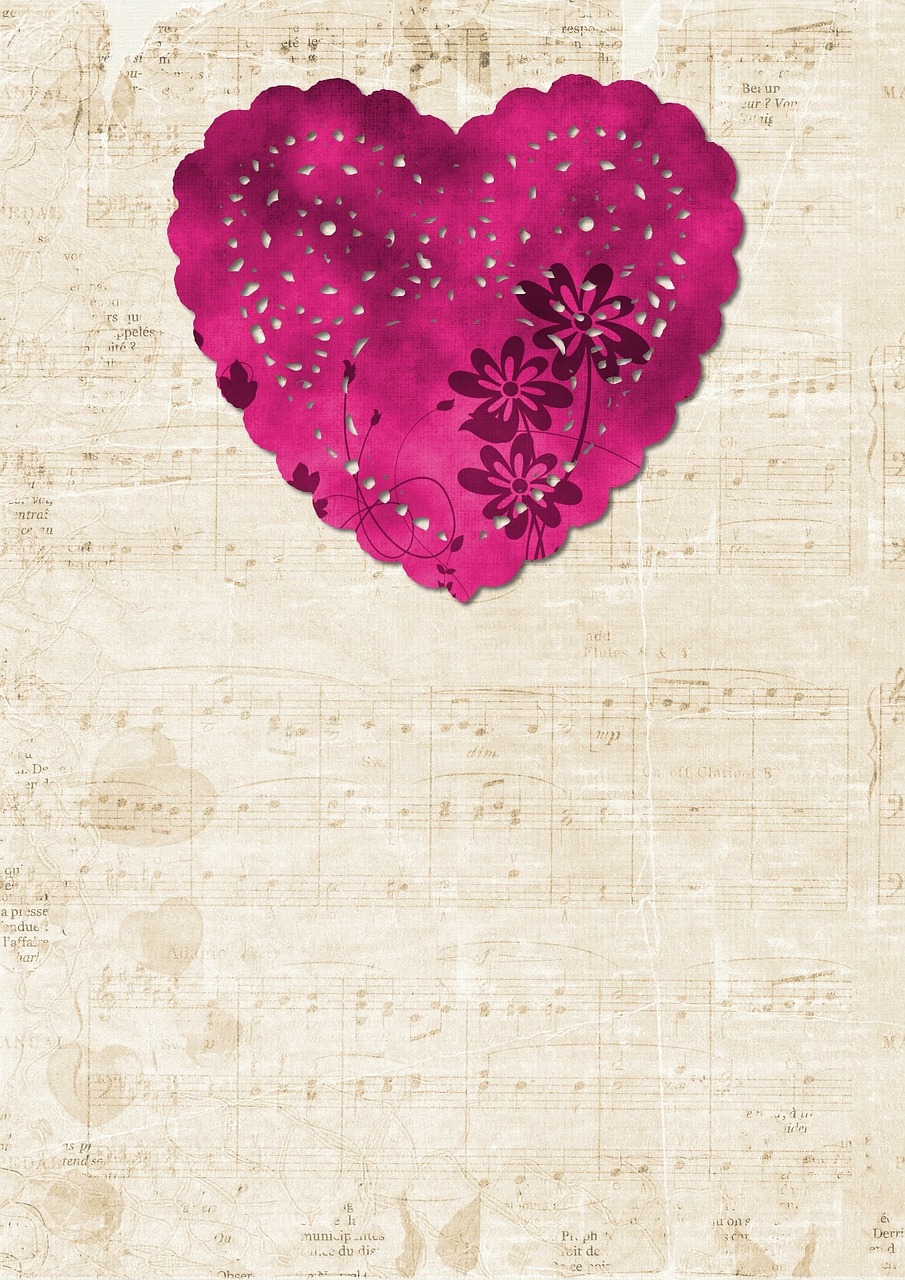 background heart love free photo