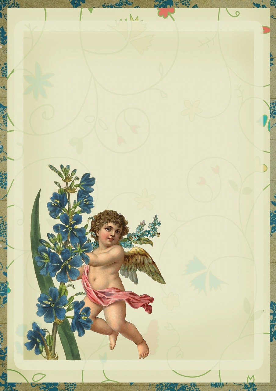 background cupid cherub free photo