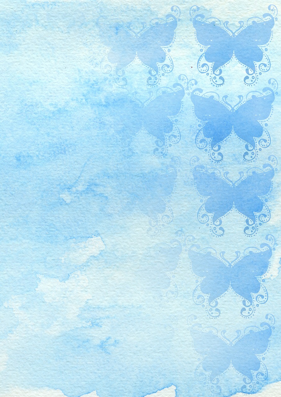 background watercolor butterfly free photo