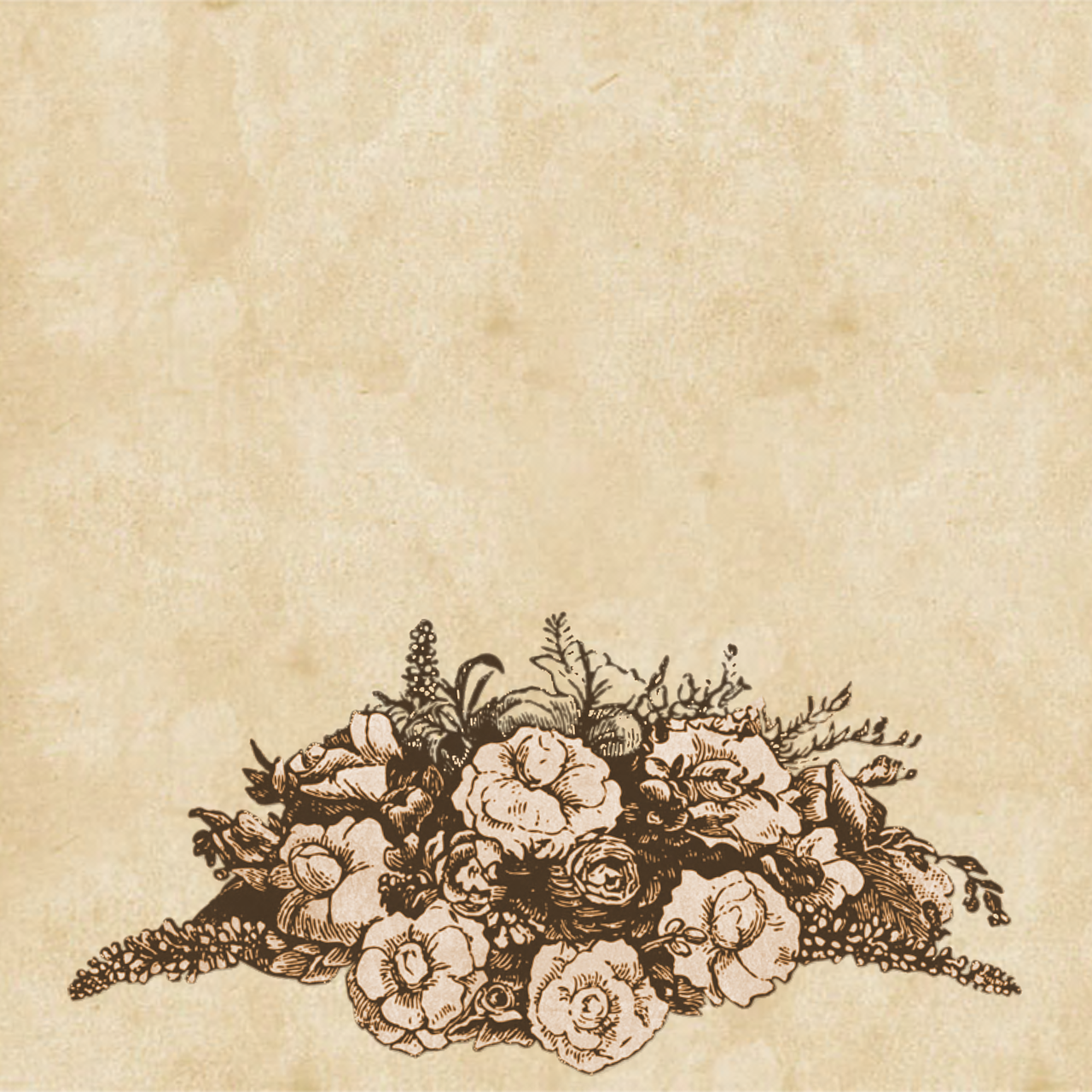 Background,drawing,vintage,brown,flower - free image from 