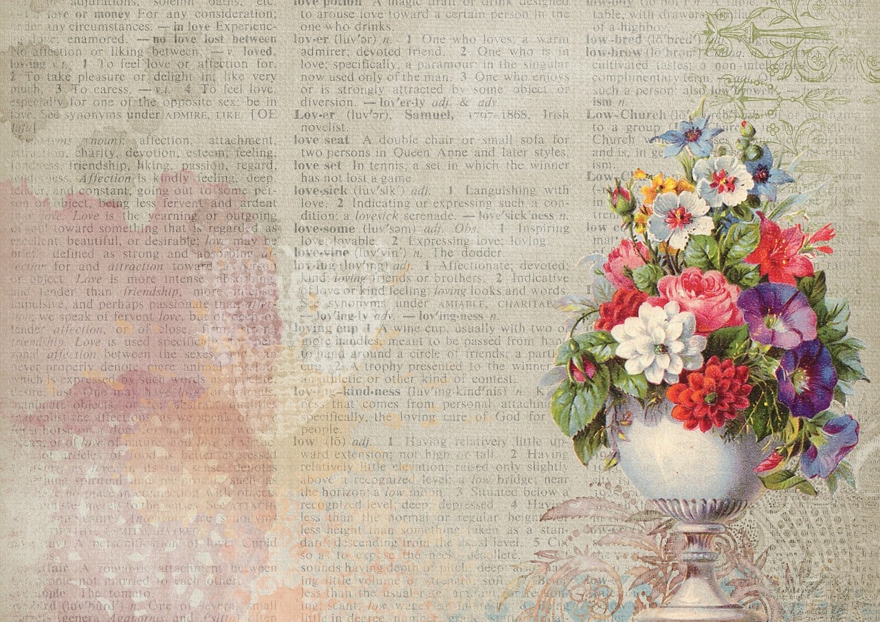 background vintage bouquet free photo