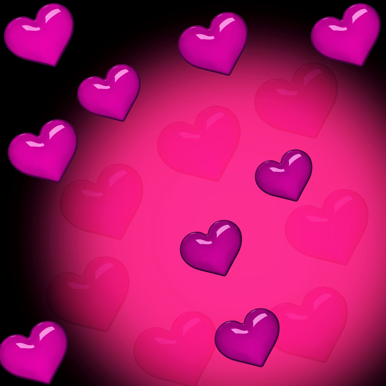 background heart valentine's day free photo