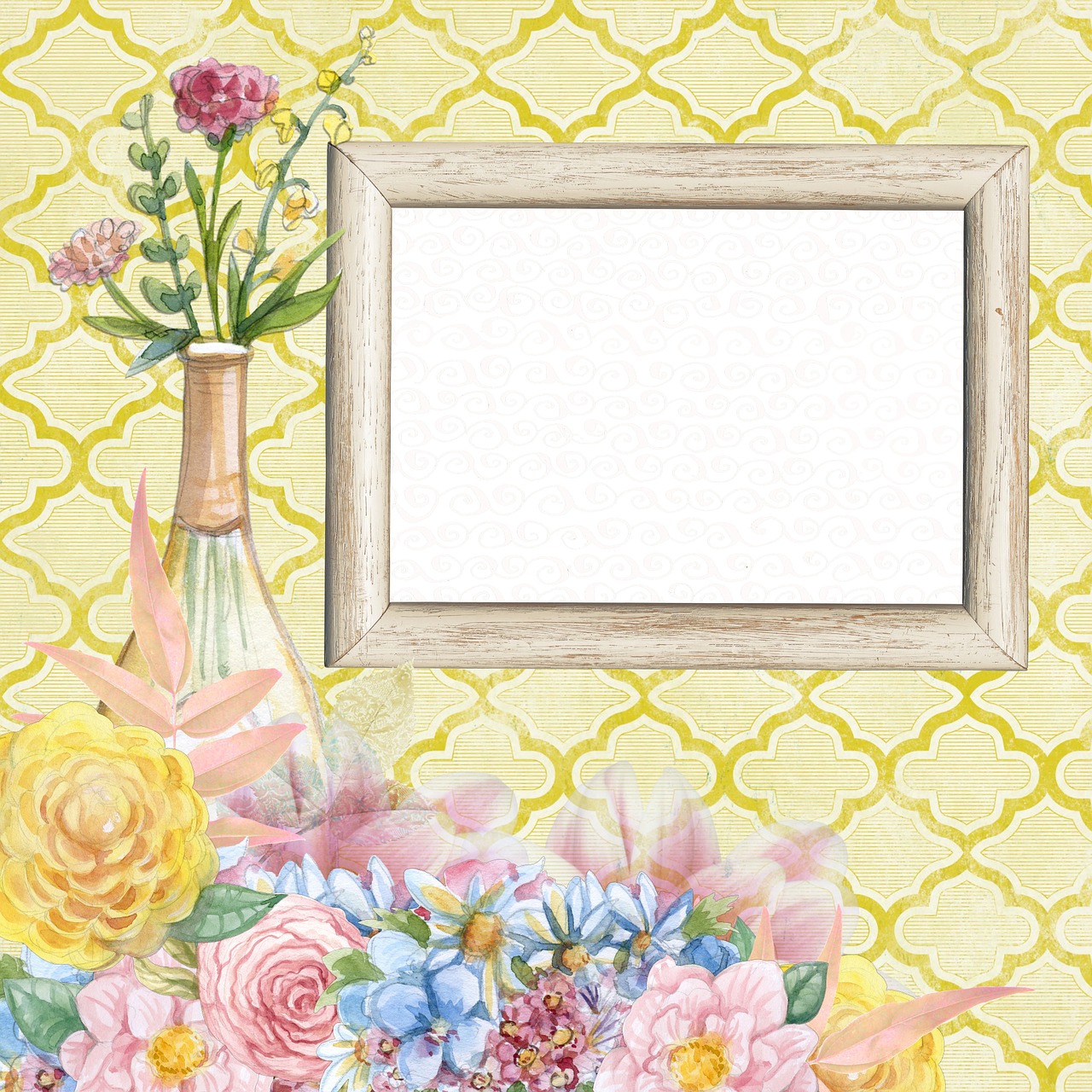 background scrapbook yellow free photo