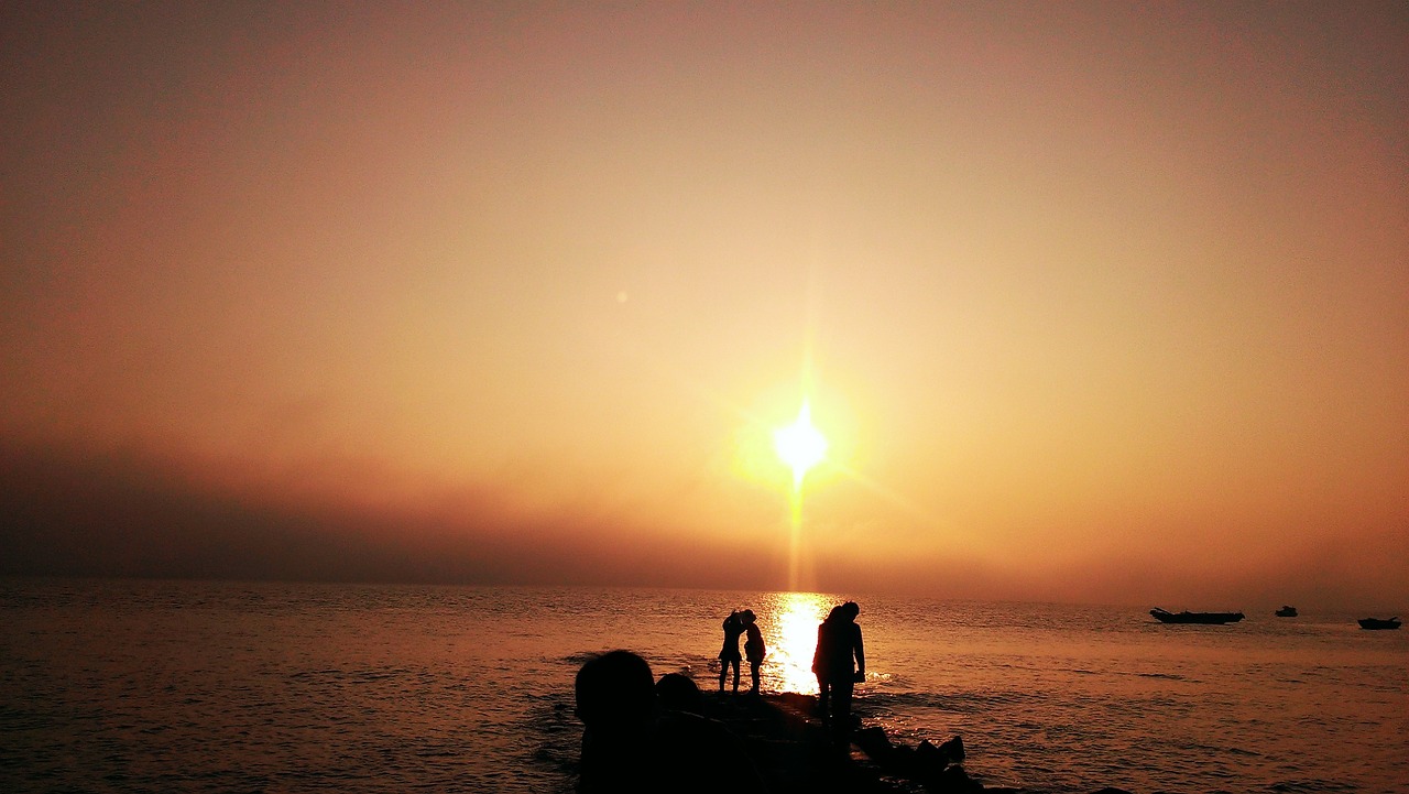 background xiamen sunset free photo