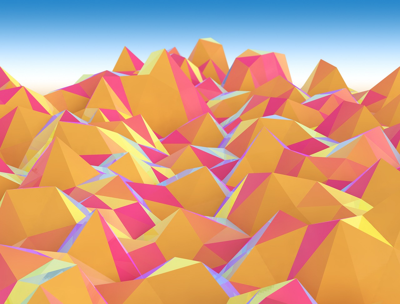 background mountains low poly free photo