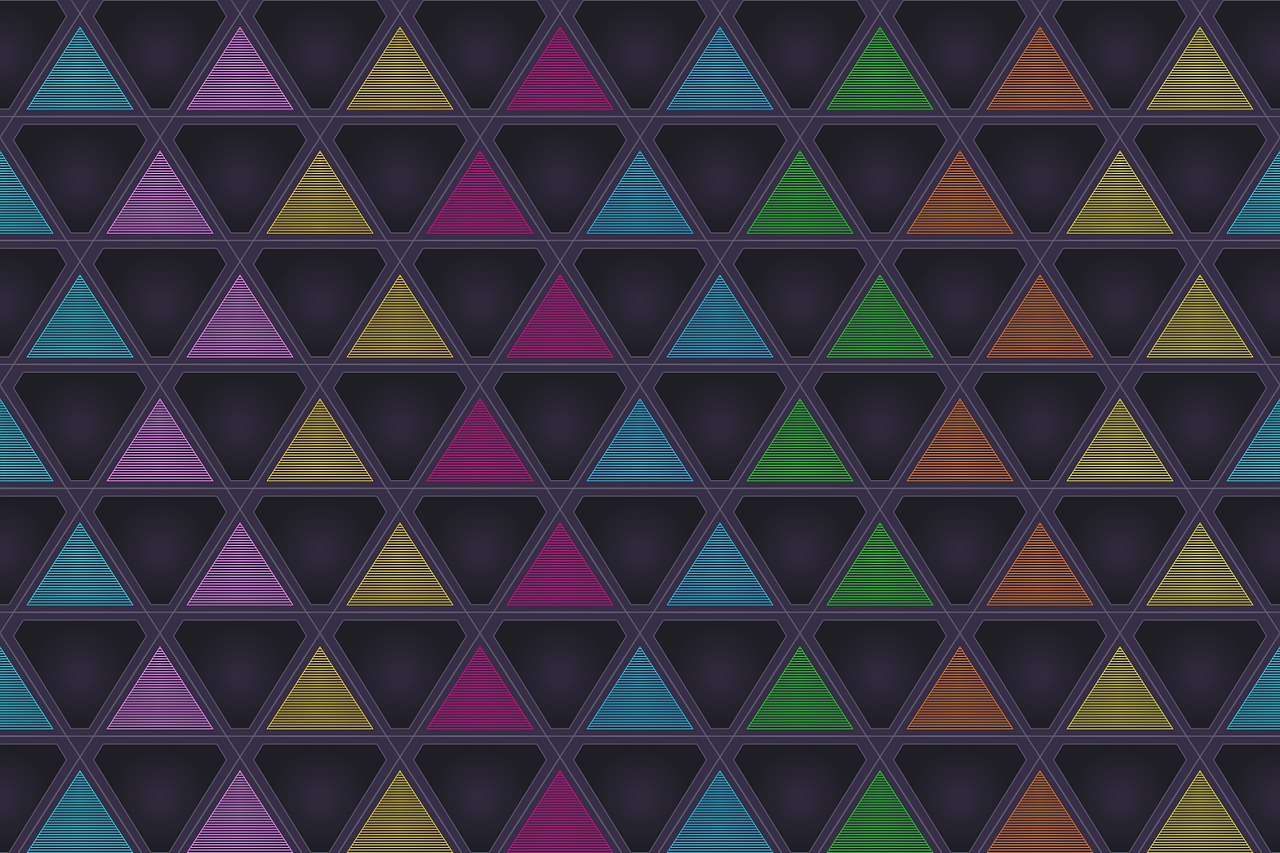 background colorful triangle free photo