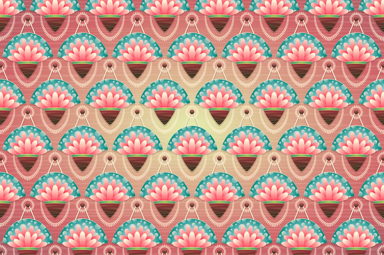 background floral pattern free photo