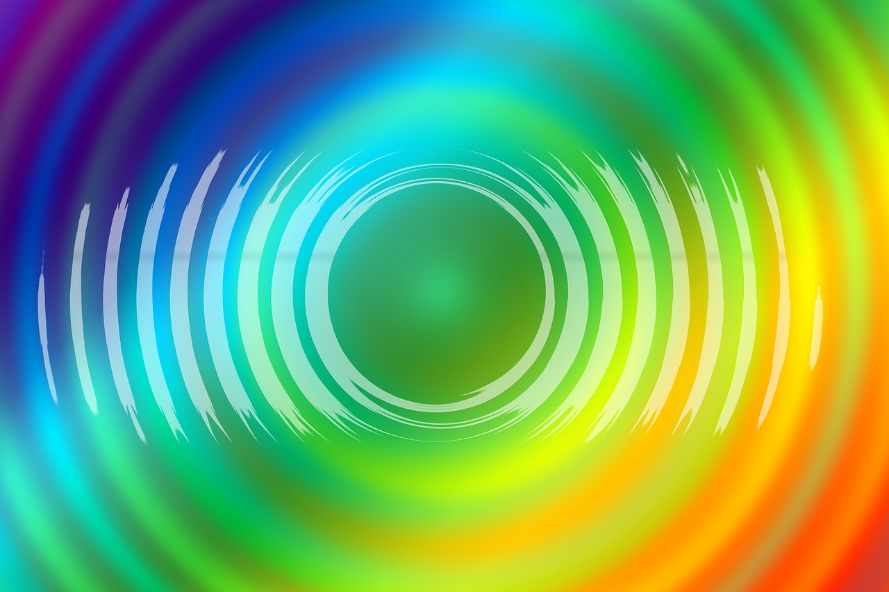 background colorful rings free photo