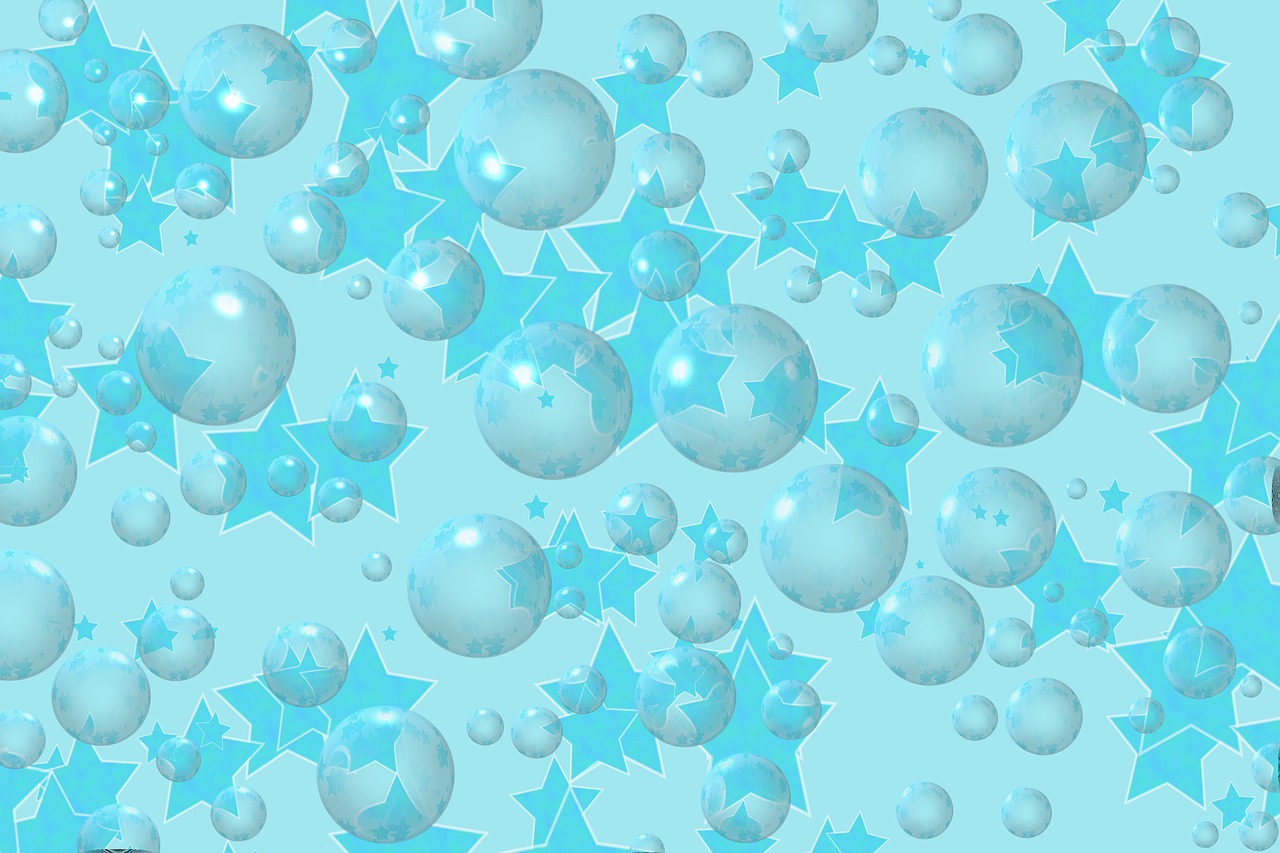 background bubbles stars free photo