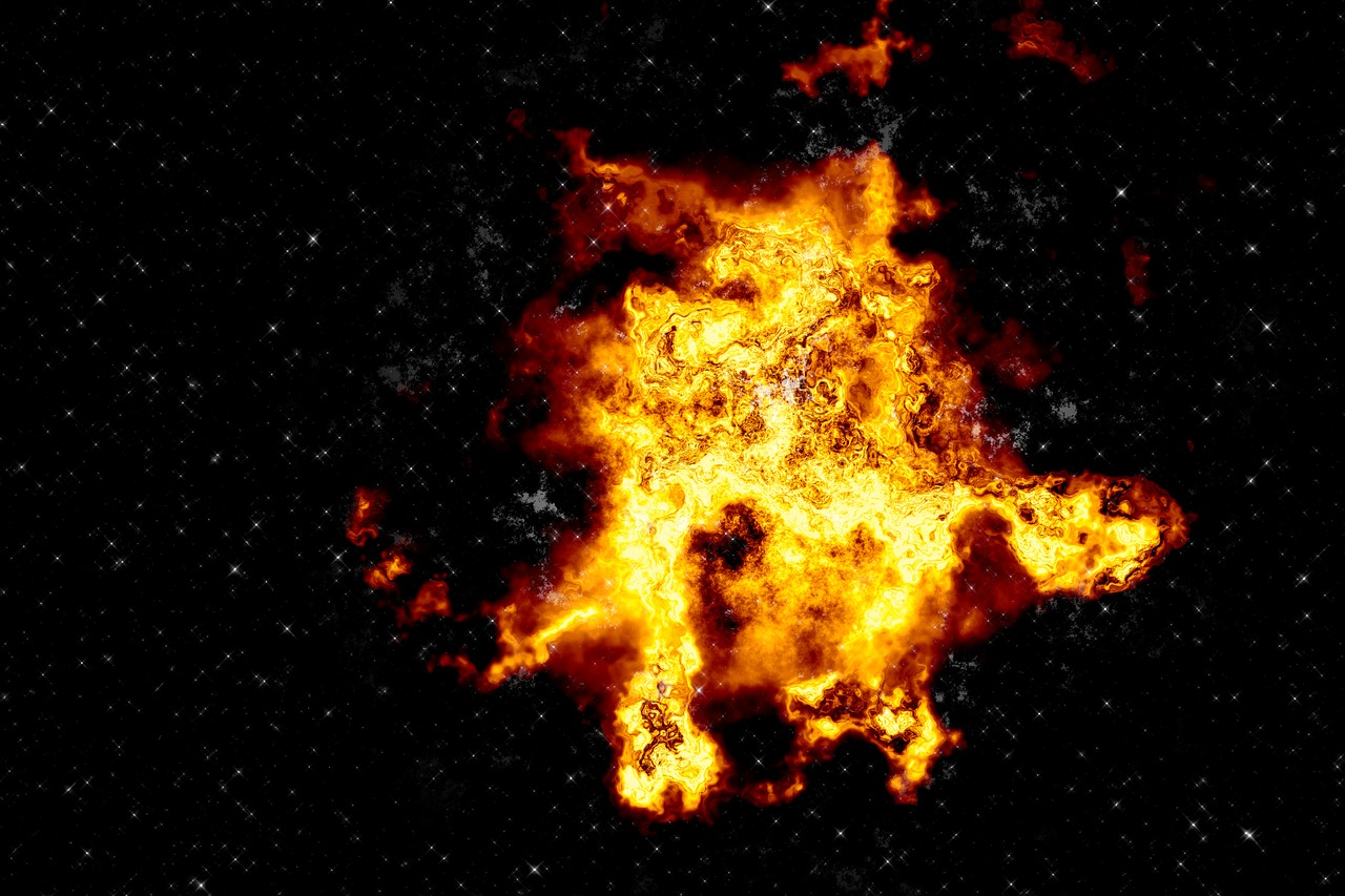 background planet explosion free photo