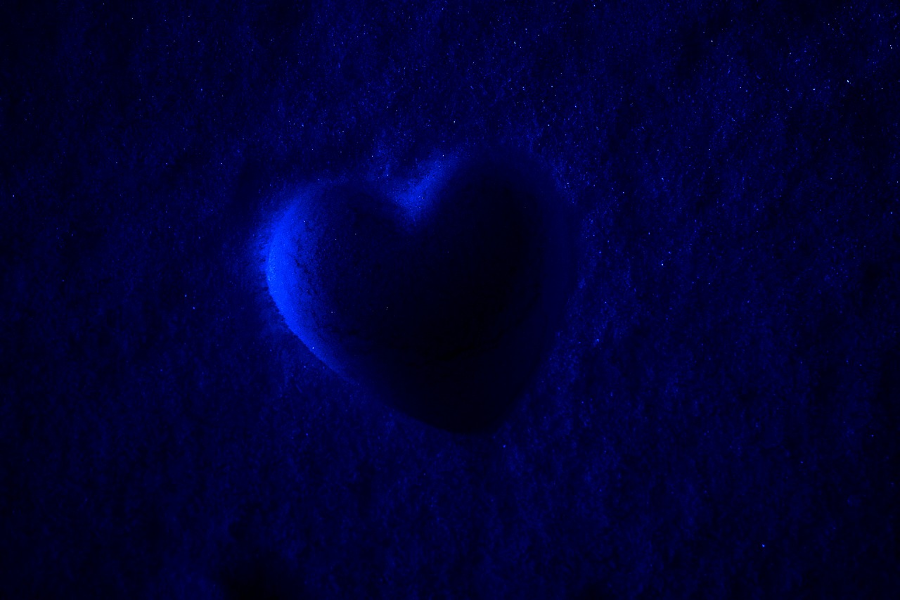 background heart blue free photo