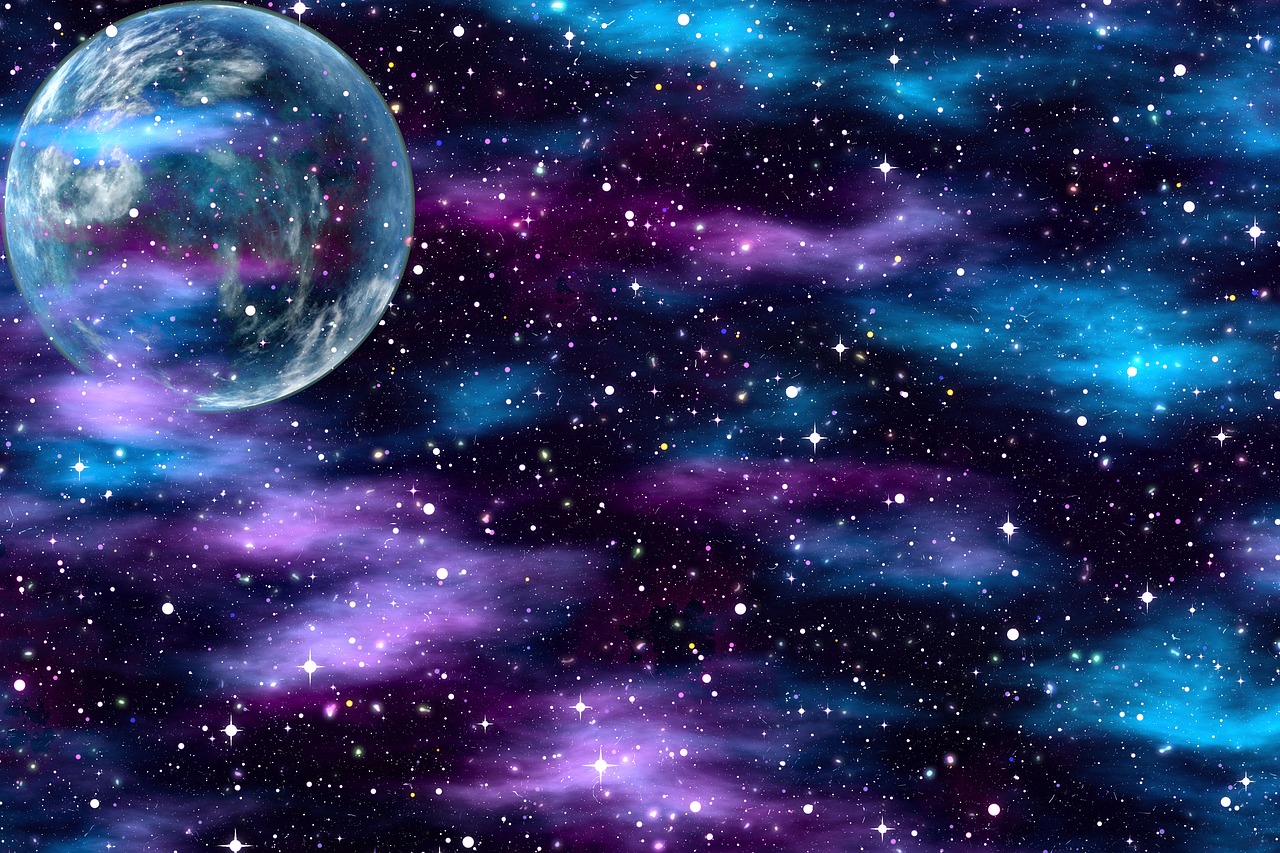 background  space  planet free photo