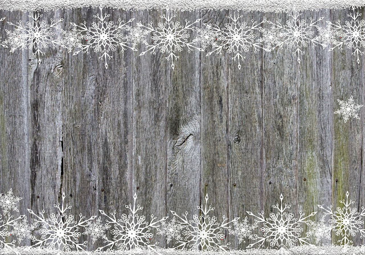 background wood snowflakes free photo