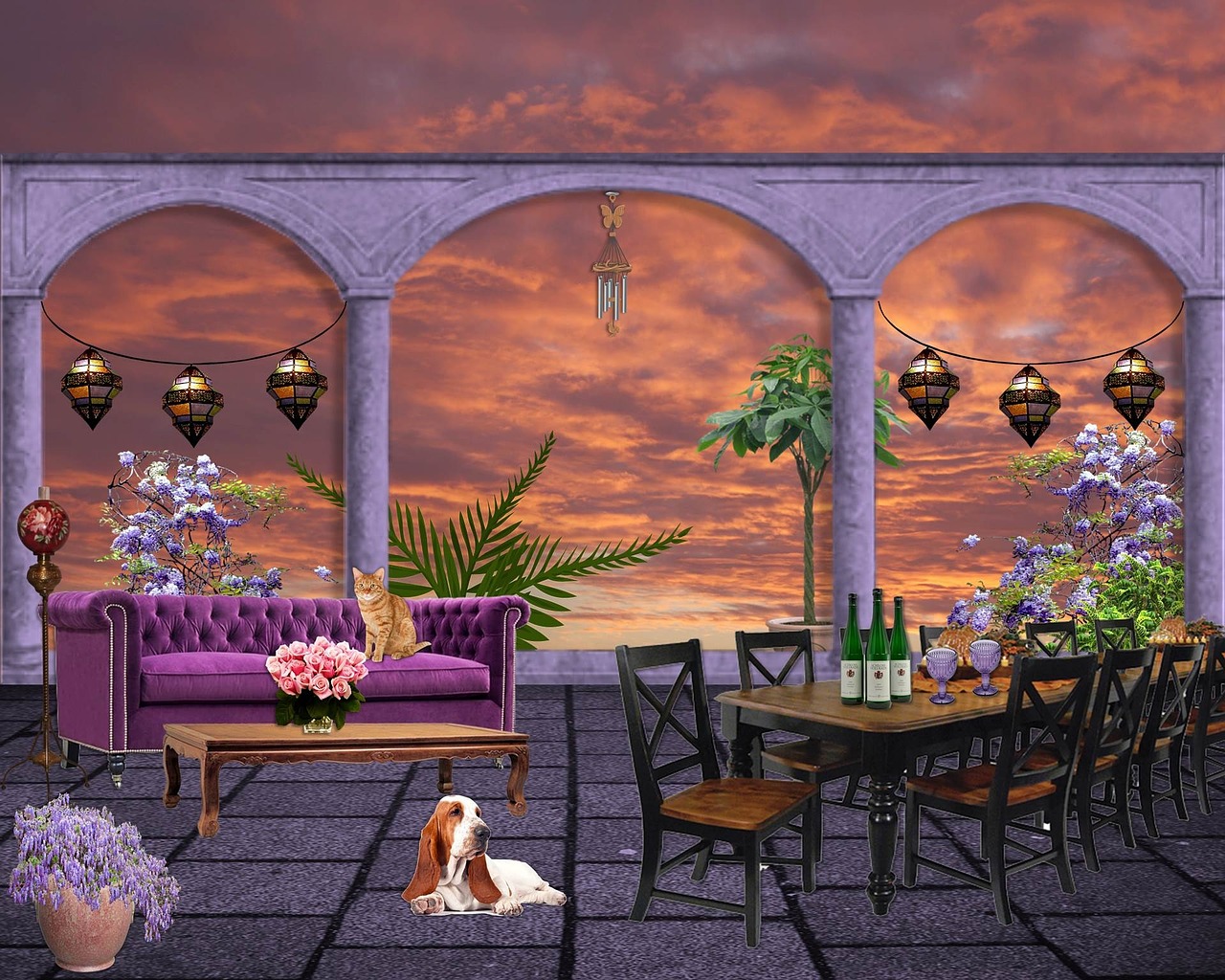 background environment portico