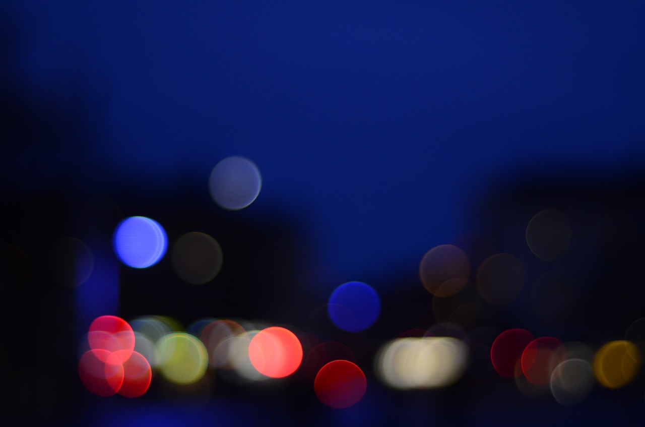 background night bokeh free photo