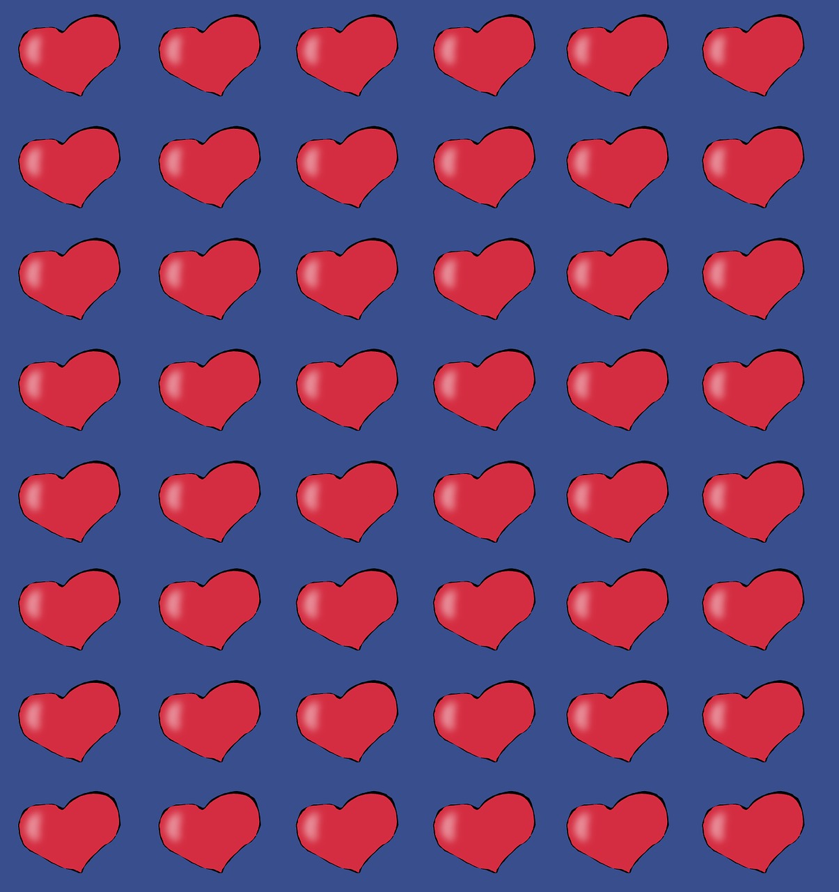 background blue heart free photo