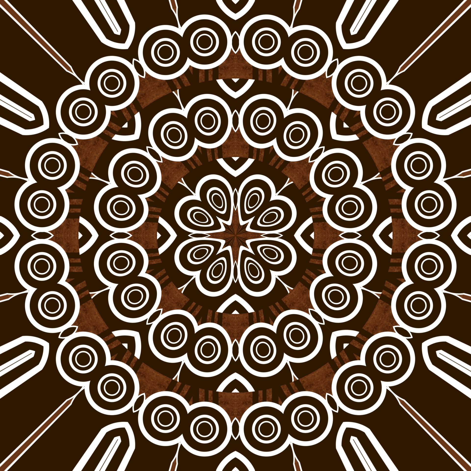 brown white mandala free photo