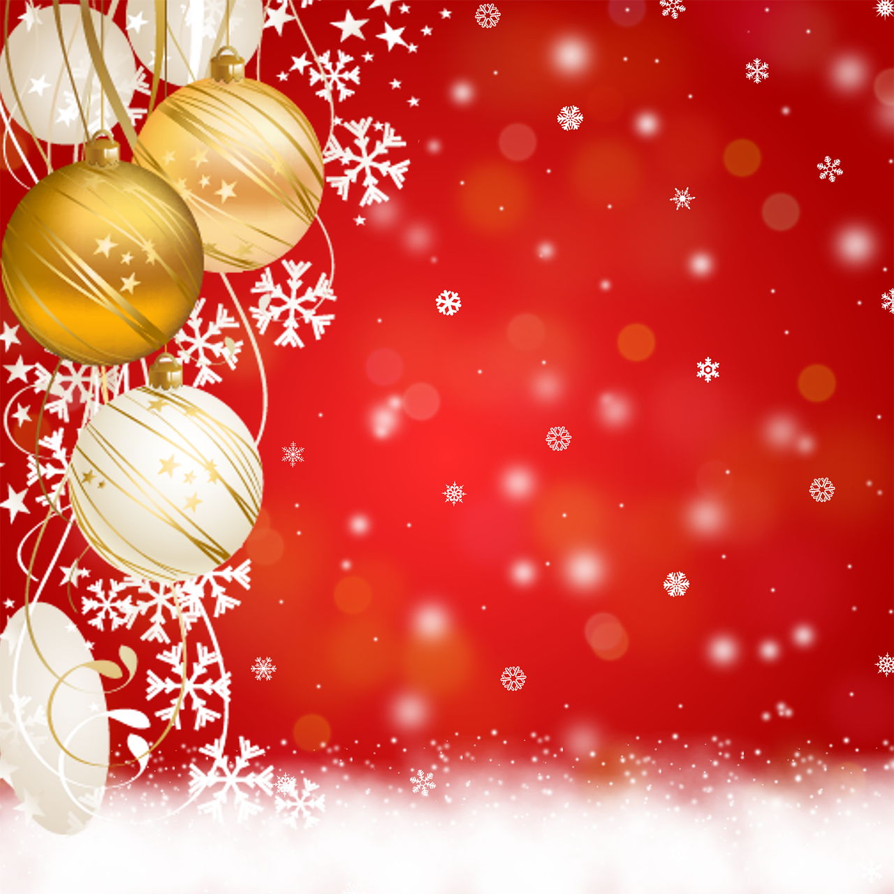 background christmas ornaments congratulation free photo