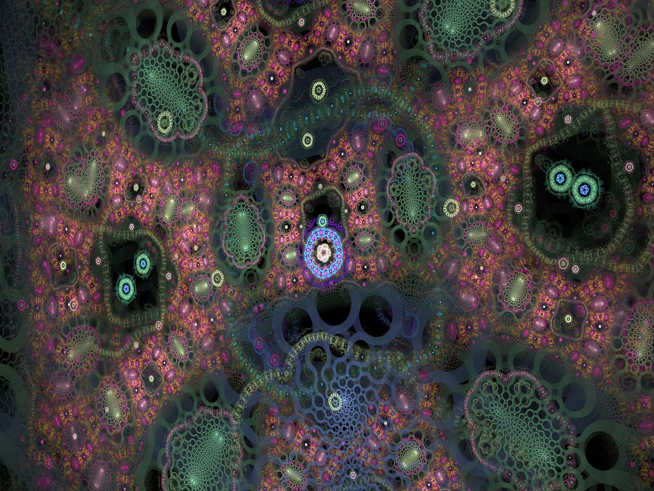 background image fractal colourful free photo