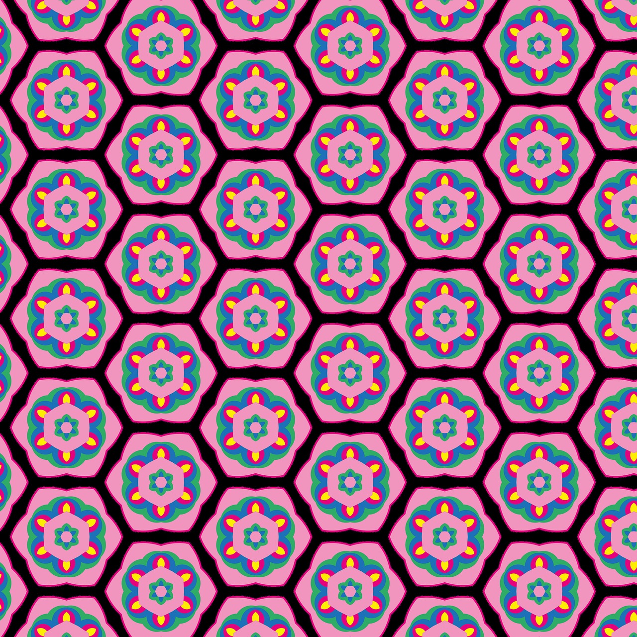 background pattern tile flower pattern free photo