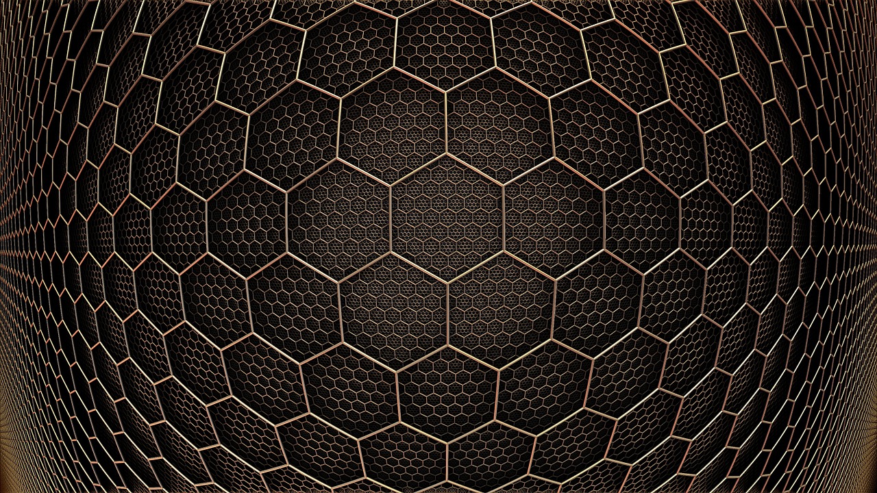 background texture hexagon grid free photo