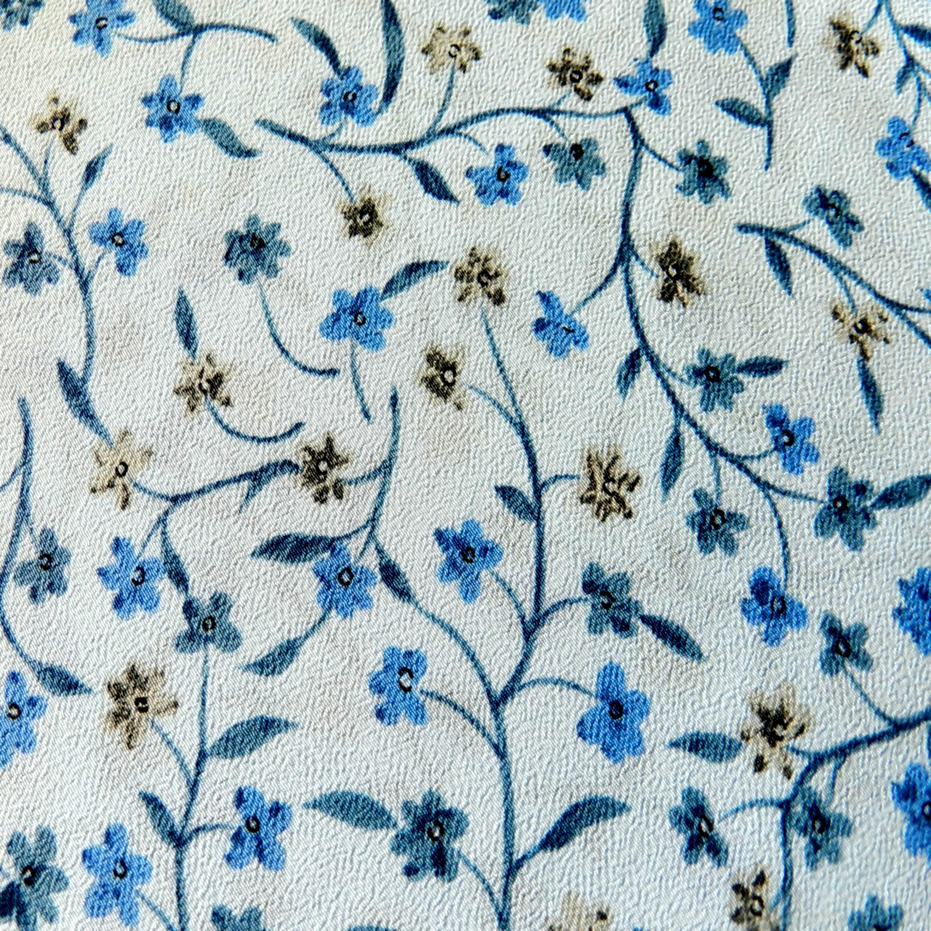 background fabric blue flowers free photo