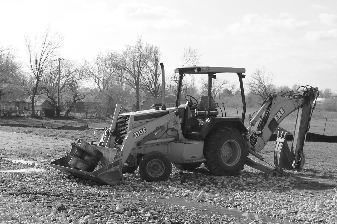 backhoe excavator construction equipment free photo