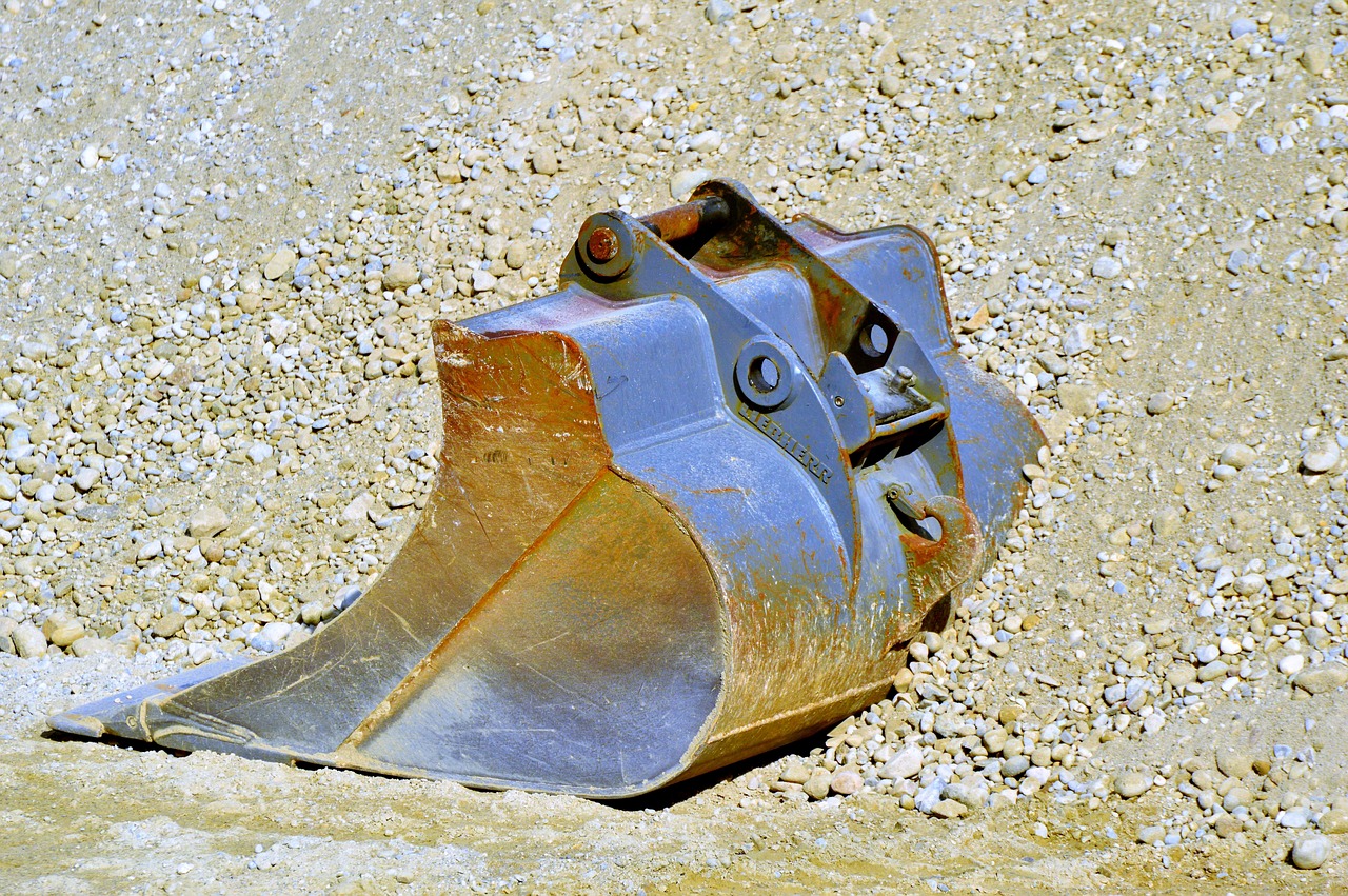 backhoe bucket blade excavators free photo
