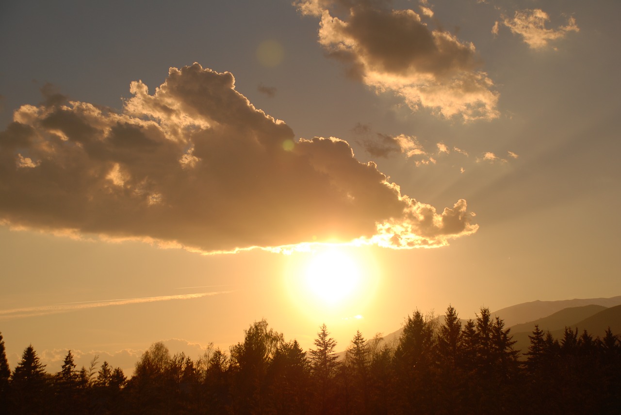 backlight cloud sky free photo