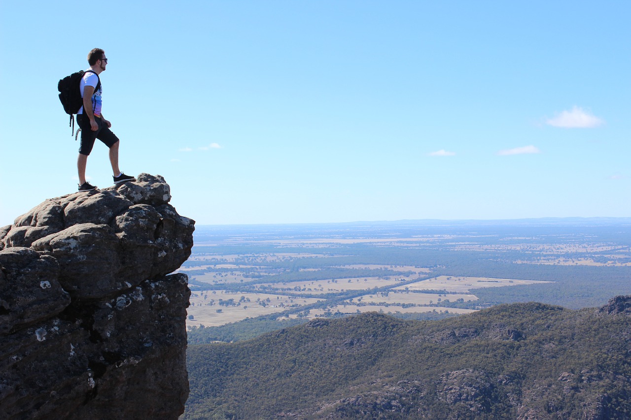 backpack scenic hiking free photo