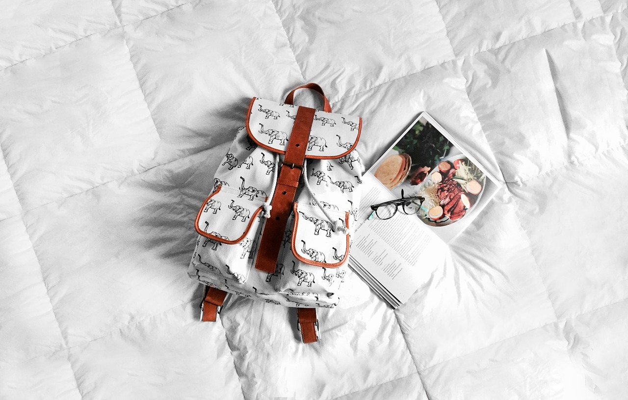 backpack bed book free photo