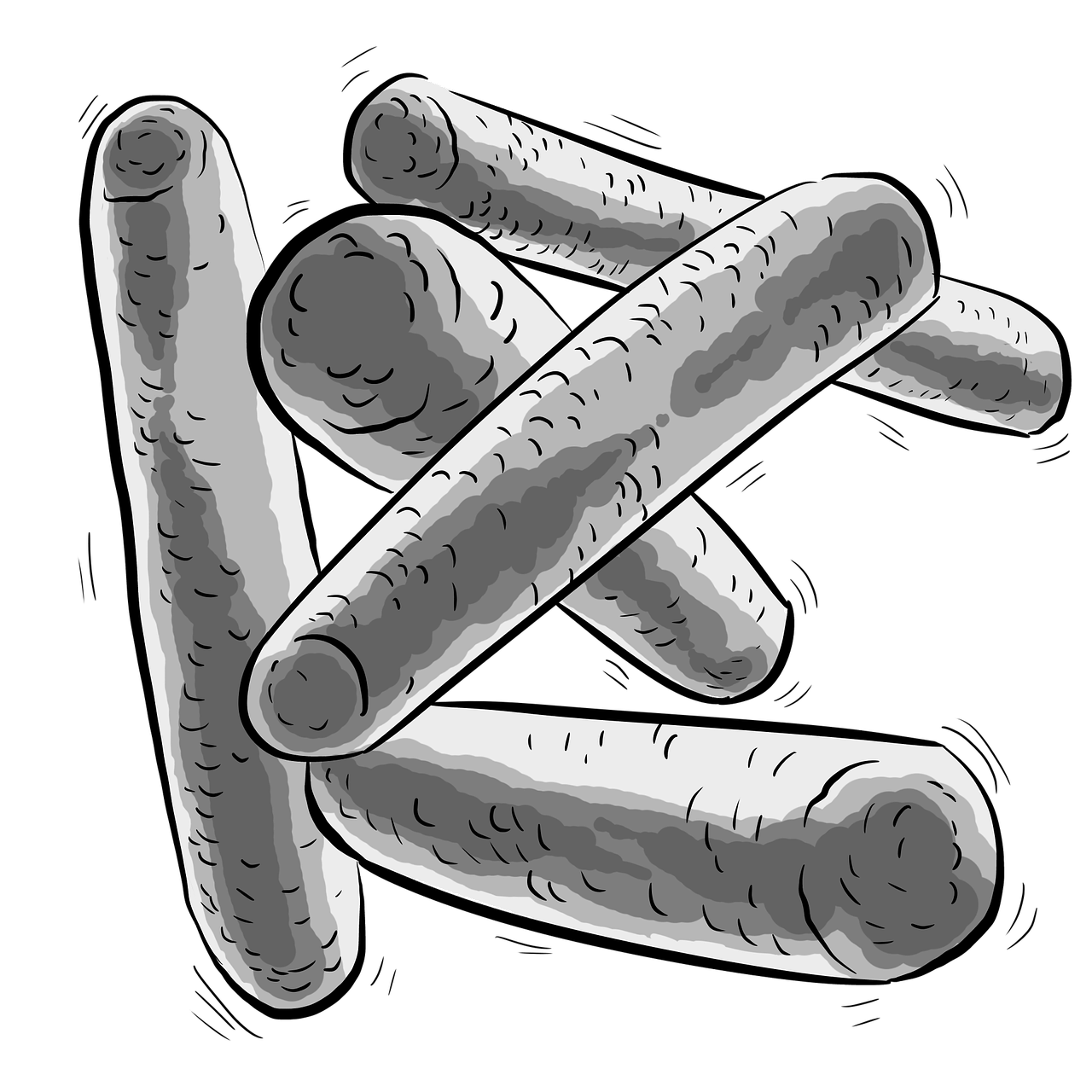 Edit Free Photo Of Bacteria bacillus lactobacillus bacterium grayscale 