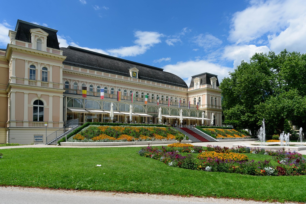 bad ischl convention center flags free photo