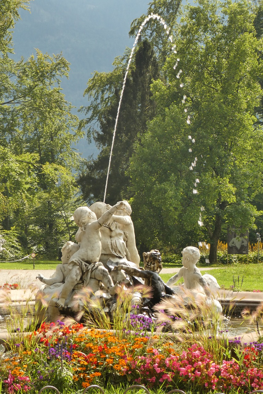 bad ischl  villa park  fountain free photo