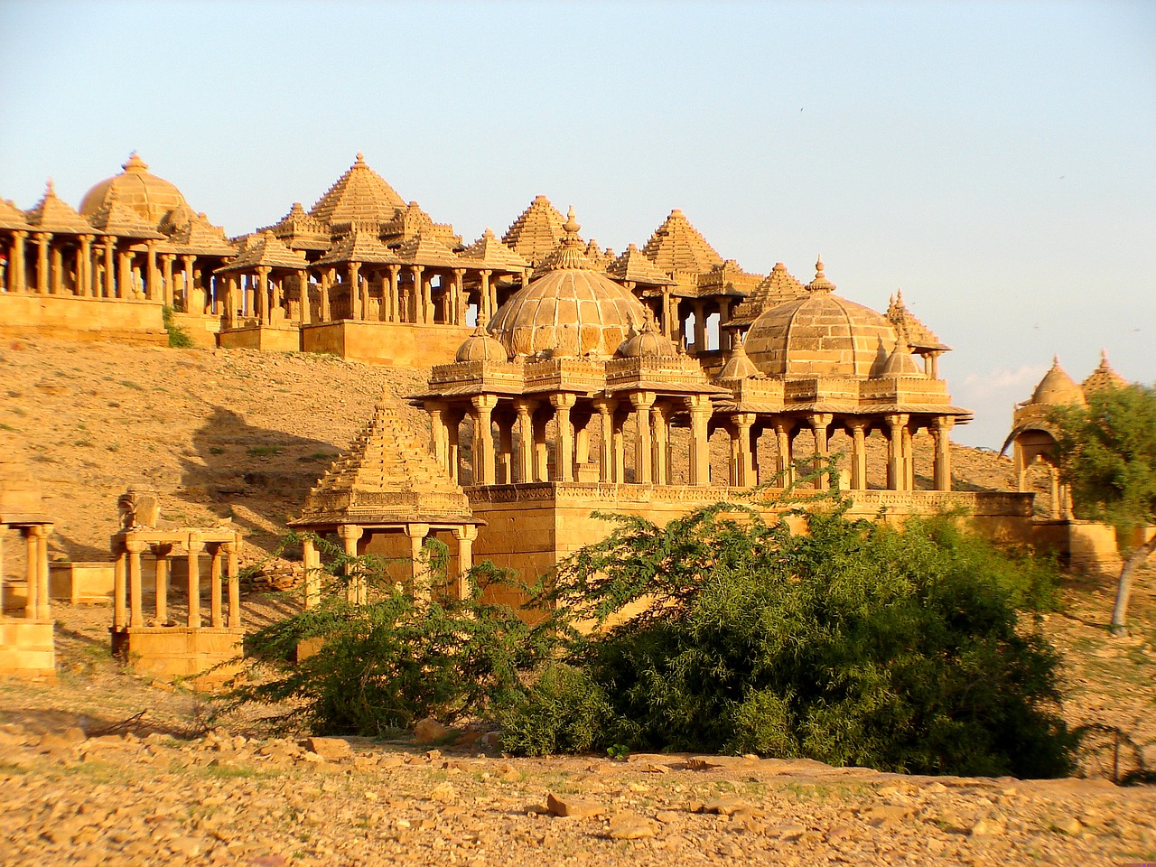 bada bagh jaisalmer india free photo