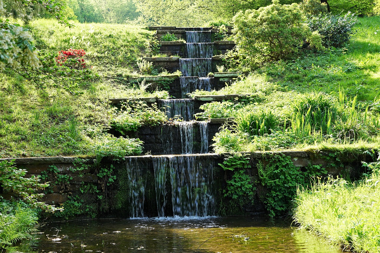 baden baden  waterfall  park free photo