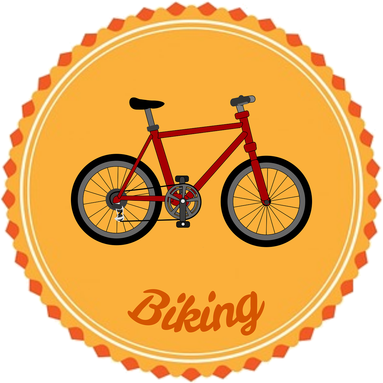 badge flair biking free photo