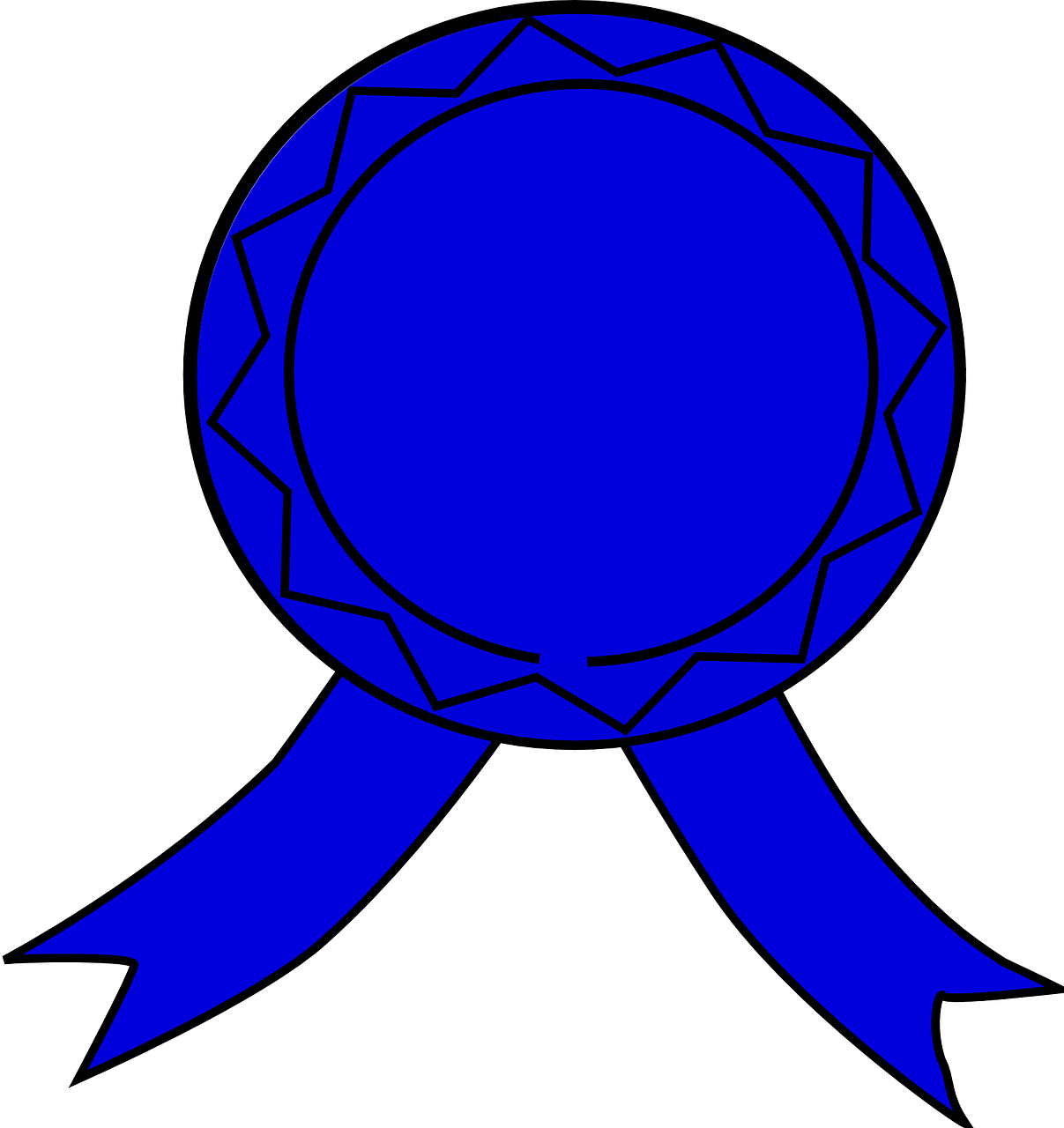 badge blue emblem free photo