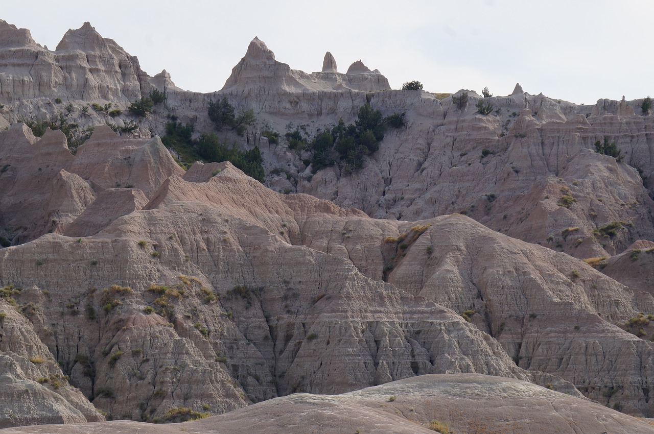 badlands mountains desert free photo