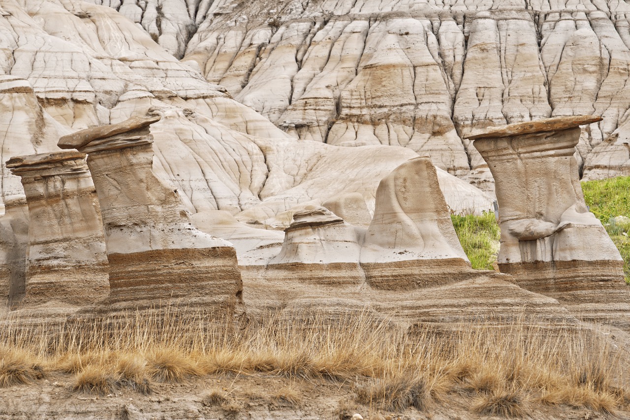 badlands sandstone rock formations free photo