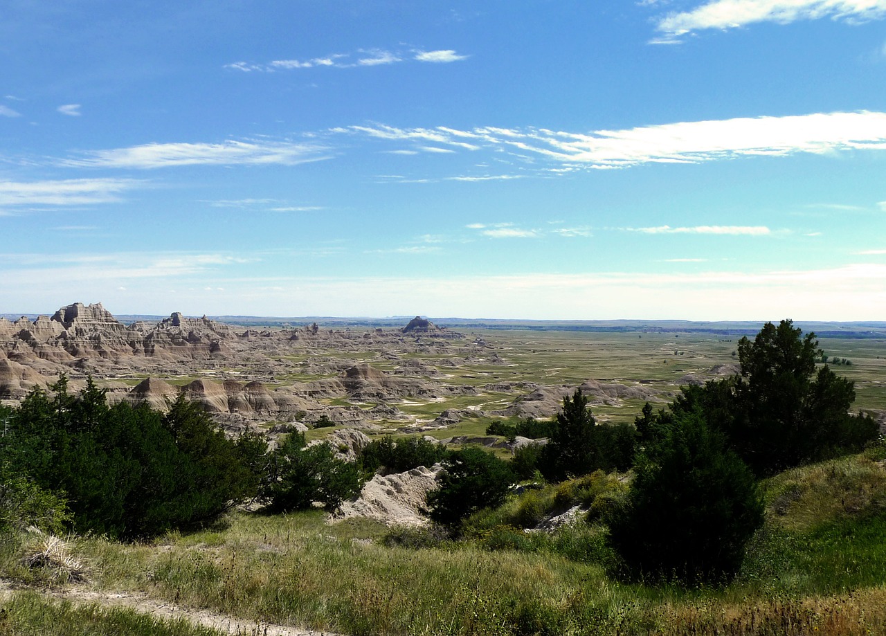 badlands landscape sky free photo