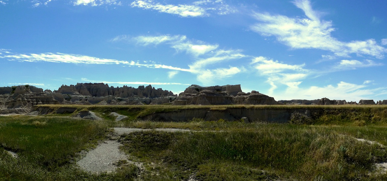 badlands landscape sky free photo