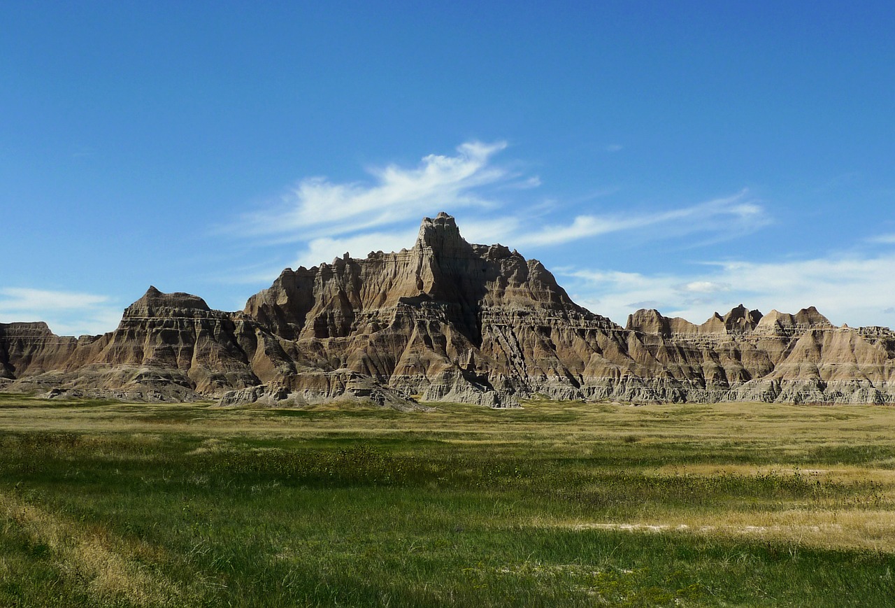 badlands landscape sky free photo