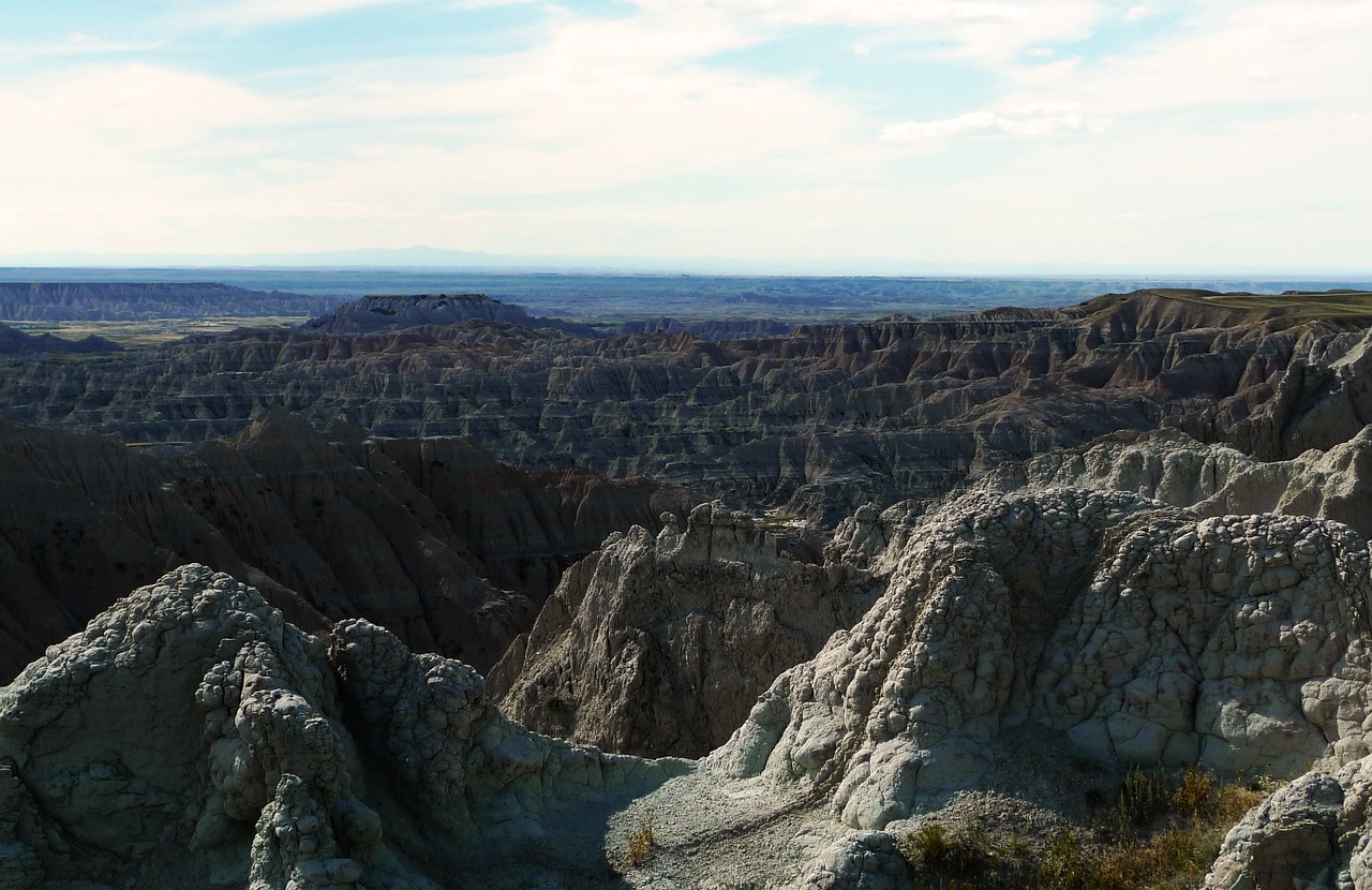 badlands landscape sky free photo