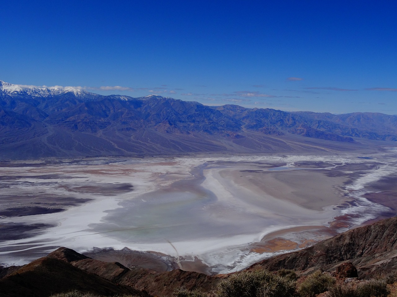 badwater view of dante death valley free photo