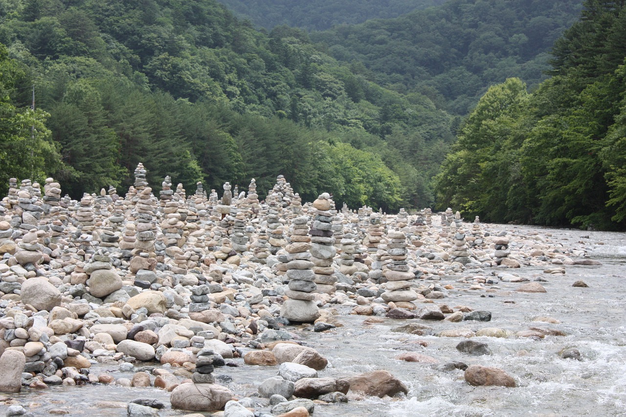 baekdamsa stone tower wish free photo