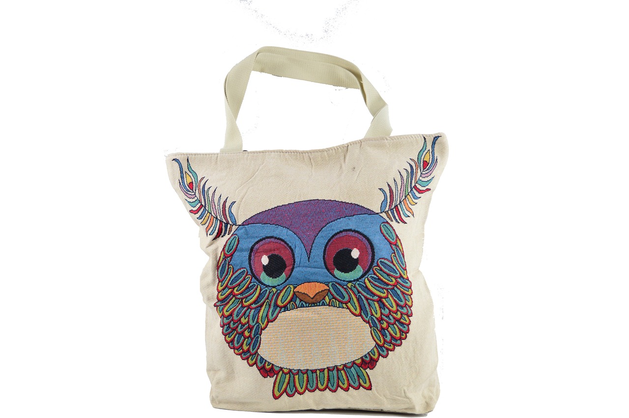 bag cloth bag bag with owl free photo